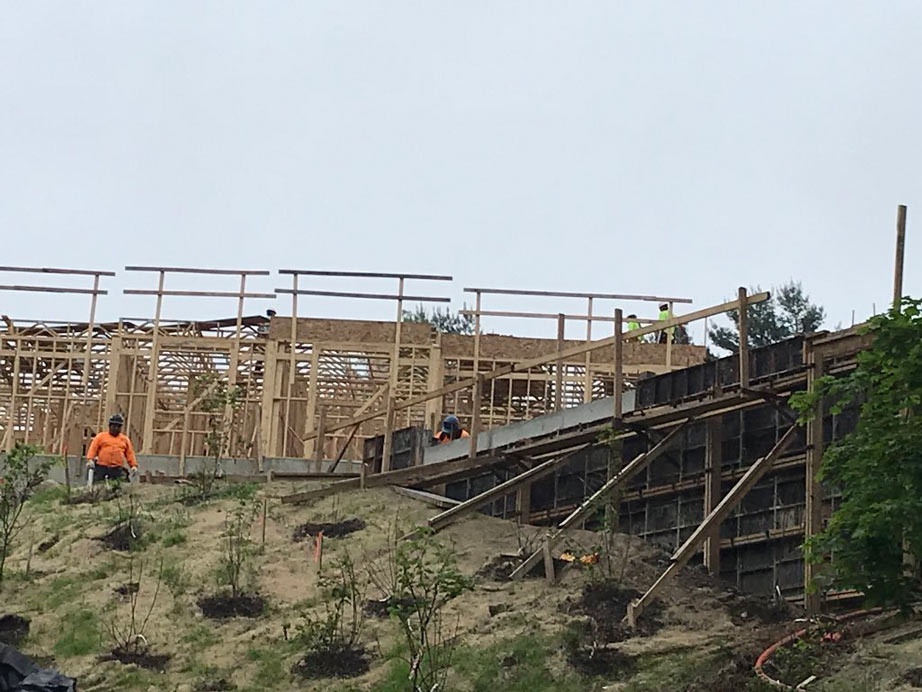 Construction site in Ellicott City in watershed area May 2018
